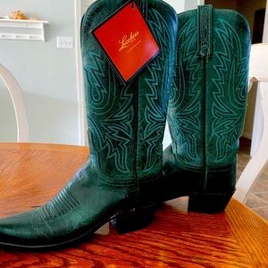 NWT Lucchese Mad Dog turquoise cowboy boots